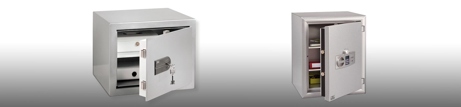 Safe mit Schlüssel und mit Testenfeld